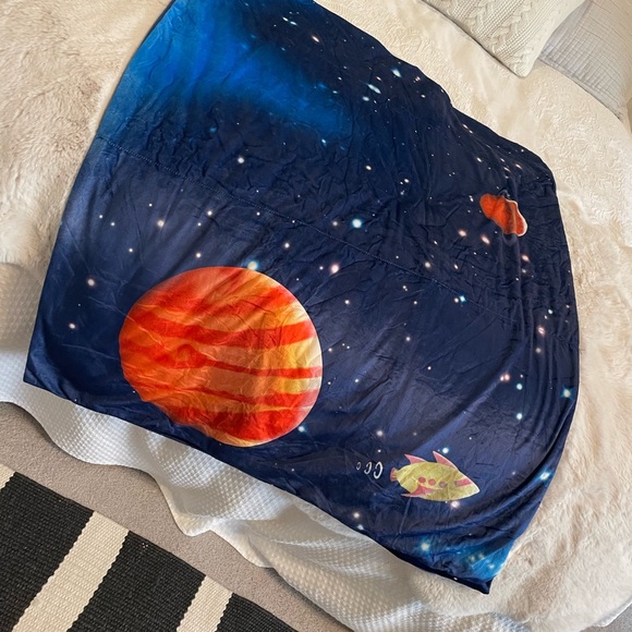 Space / Galaxy Floor Pillow Bed Lounger Cover, Cozy & Stylish Seating - Picture 4 of 10